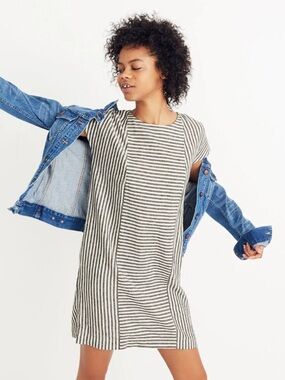 Madewell Stripe-Play Linen Dress